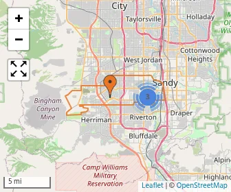 Area schools map